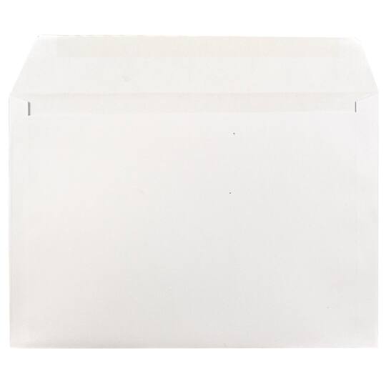 JAM Paper 6.5" x 9.5" White Booklet Commercial Envelopes